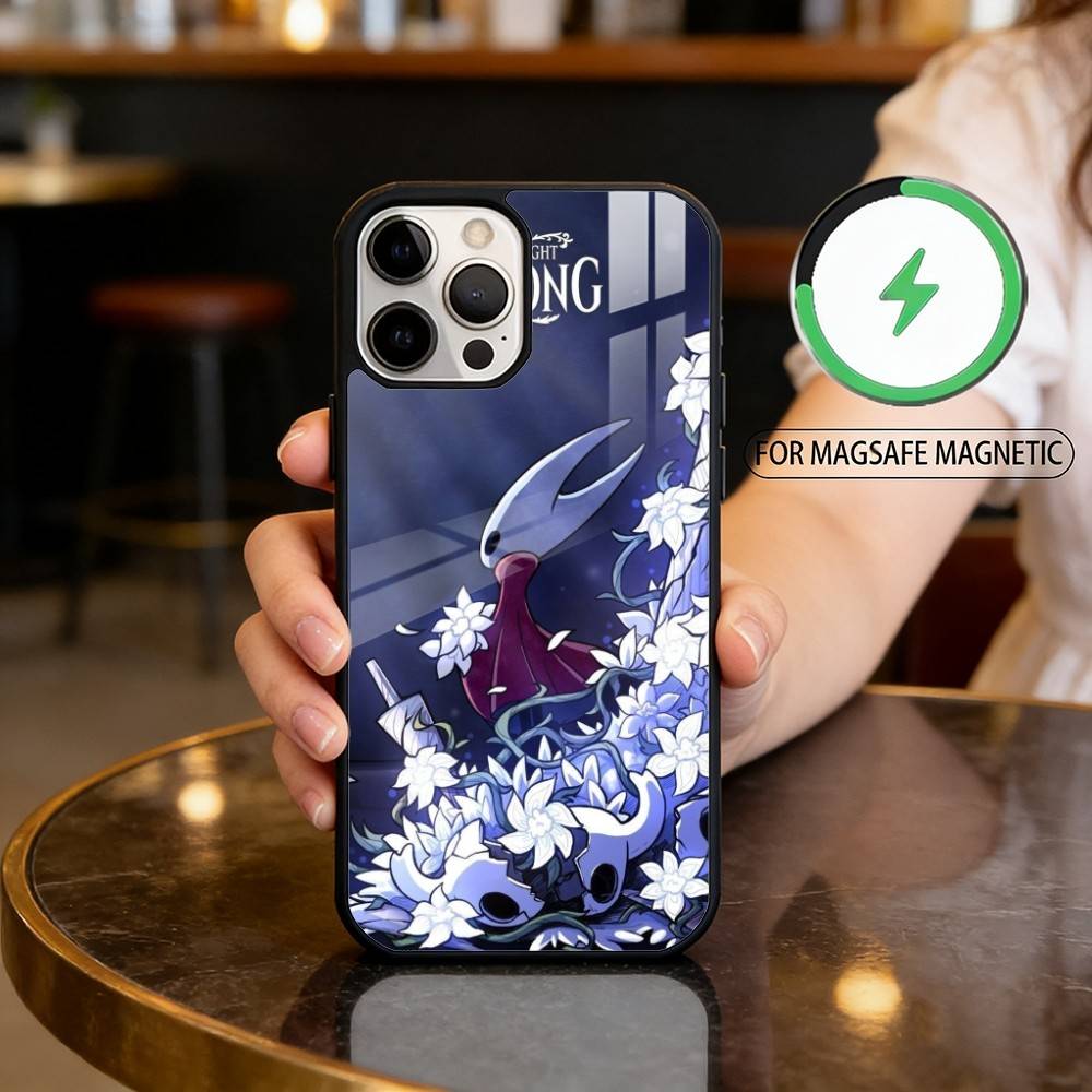 

Game H-Hollow Knight Phone Case For iPhone17,16,15,14,13,12,11 Plus,Pro Max Magnetic For Magsafe Wireless Charging iPhone14