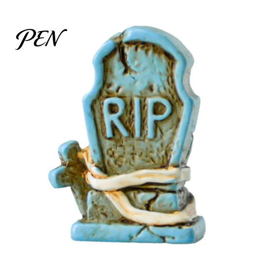 Dark Style Holiday Tabletop Accents Halloween Miniature Ornament, Skeleton Tombstone Miniature, Cute Mini Grim Reaper Atmospheric Landscaping