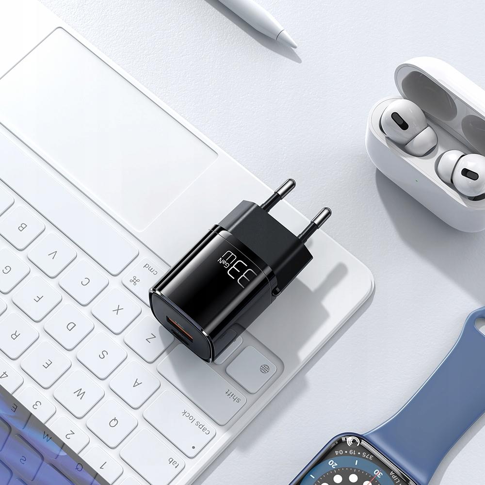 Usb/Usb-C Charger, Fast, Nano, Gan 33W Pd, Blue Mcdodo