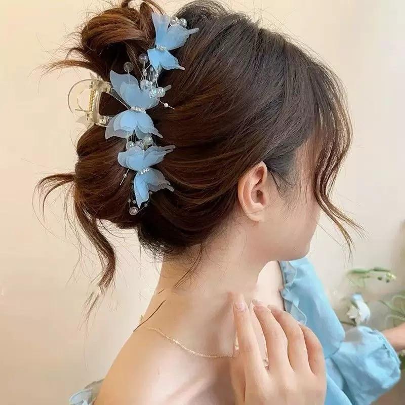 Butterfly Clip Hair Catcher For Women, Elegant And Romantic Butterfly Shaped Hair Accessories, A Daily Commuting Hair Tie And Styling Tool