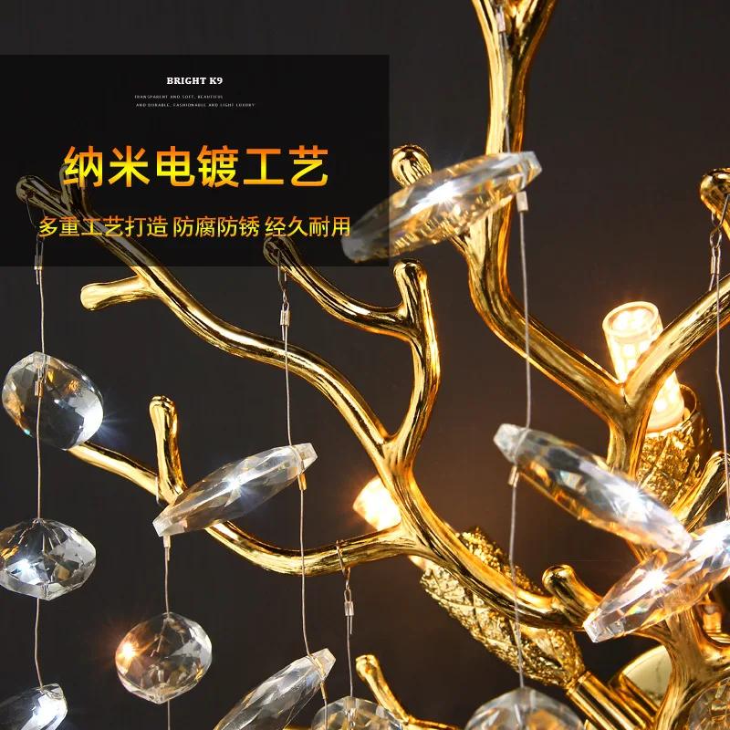 Luxury Crystal Suspension Pendant Lighting Fixture for Dining Room Living Room Lamp for Bedroom Pendant Chandeliers Home Decor