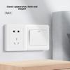 86 Type Concealed Single/Double Switch Socket Panel with Midway Electric Switch and Five-Hole Socket