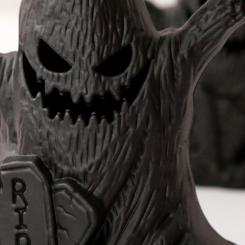 Spooky Halloween Ghost Tree Light: Pumpkin Lantern & Ghost Face Decoration