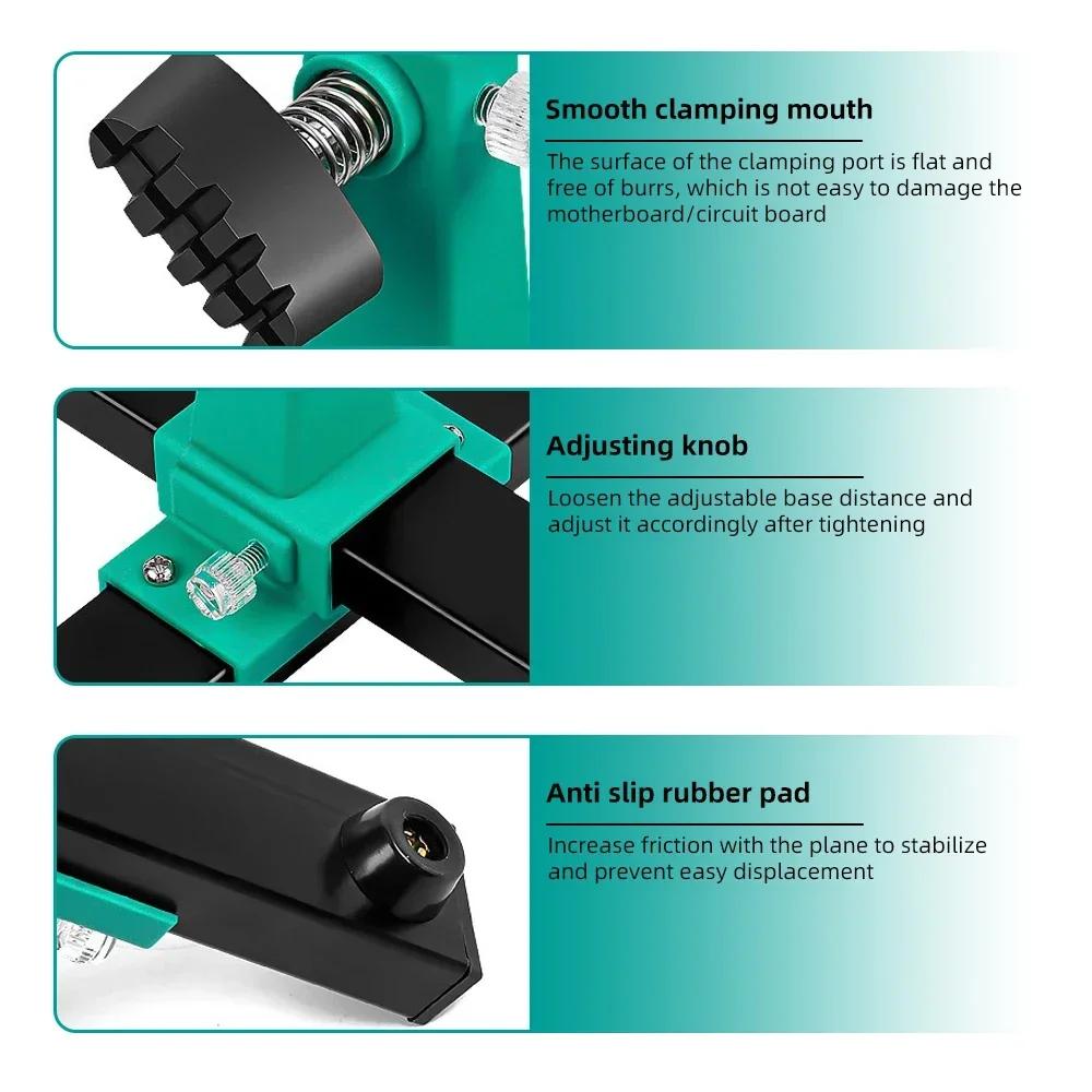 360 ° Rotation Printed Circuit Board 0-200/300MM Adjustable PCB Holder Jig Soldering Assembly Stand Clamp Repair Tools