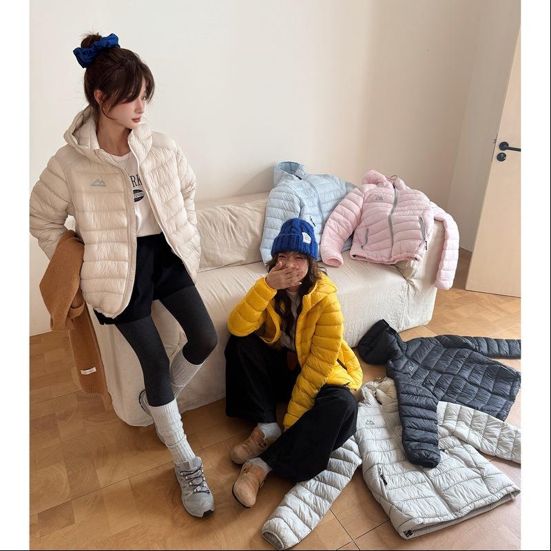 Down padded clothes women's winter new hooded small padded jacket loose casual warm padded jacket