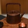 Quxxuol Pure Copper Kettle, Handmade Small Copper Teapot, Traditional Craftsmanship, Perfect for Home Use or as a Gift (Brown, 800ml)