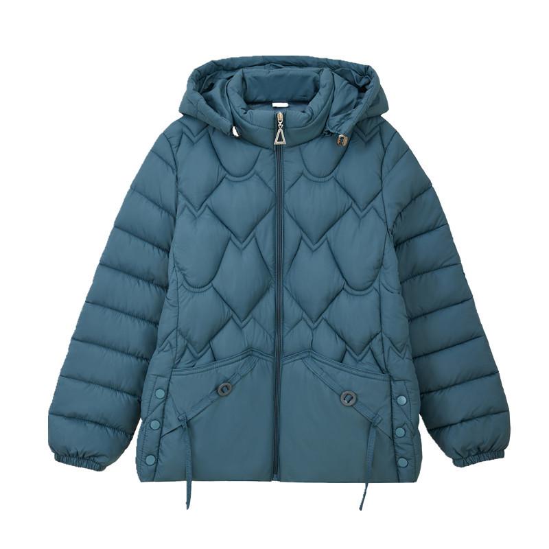 Mom's Winter Thickened Cotton Coat, Large Size, Middle-aged and Elderly Women's Clothing, Light and Short Cotton Coat for Small People