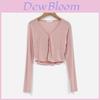 Women Spring Knit Cardigan With Singlebreasted Design And Princess Sleeves For Elegant Casual Wear
