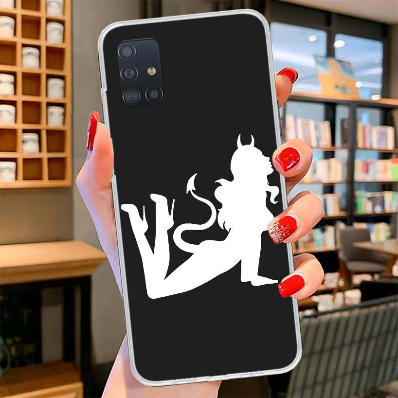 Angel Devil Sexy Girl Cover Phone Case For Samsung Galaxy A12 A22 A32 A52 A72 A02S Phone Case Note 20 Ultra 10 S10 Plus A51 A71