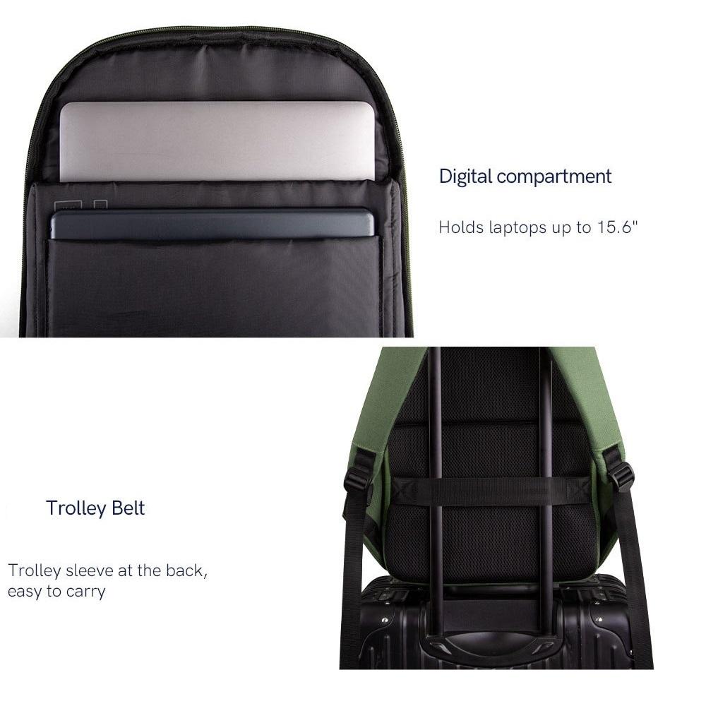 SUB Charging Port Backpack Can Accommodate 15.6-inch Computer Backpack JSS9658