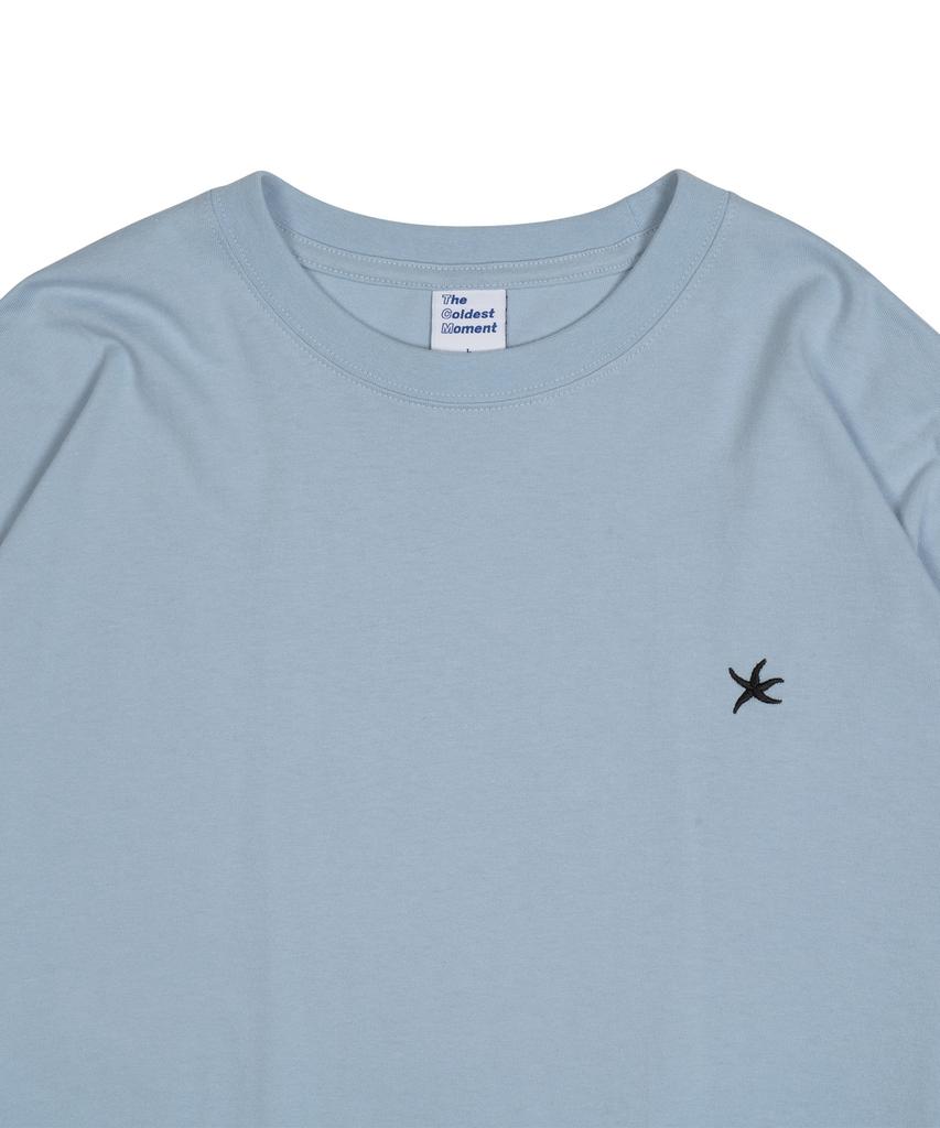 THE COLDEST MOMENT Tcm Starfish Mini Logo Long Sleeve (Sky Blue)