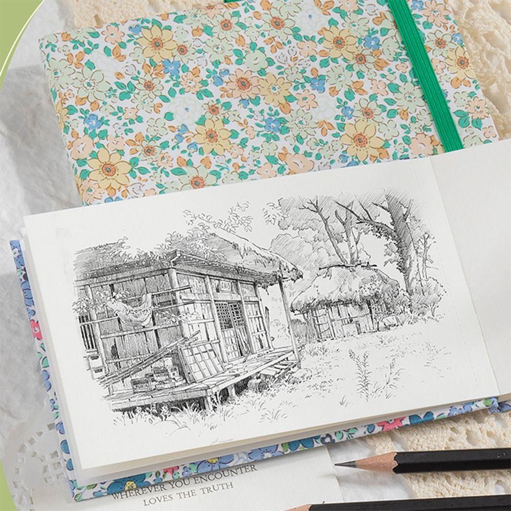 Neues Mini-Aquarell-Malbuch Quadratisch Verdickt 300g Taschen-Skizzenbuch Tragbares Zeichenheft Reise