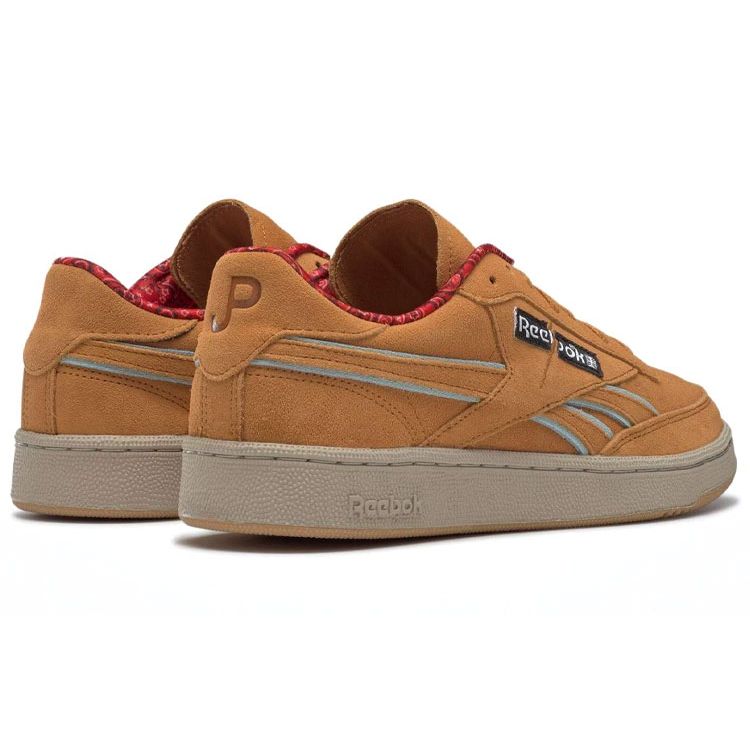 Jurassic Park X Reebok Club C Dr. Alan Grant Unisex Sneakers Brown Rich-Ochre Diffused-Blue GZ6322