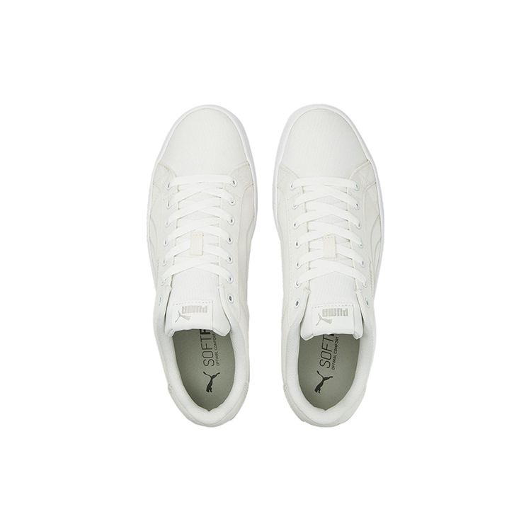 Puma Smash Series Vulc V3 Lo CV Canvas Low Top Skate Shoes Unisex Sneakers White 383875-01
