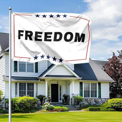 Charlie Kirk Freedom Flagge 3x5 Fuß Gedenk-Gartenschild Patriotische Gartenfahne für Außen
