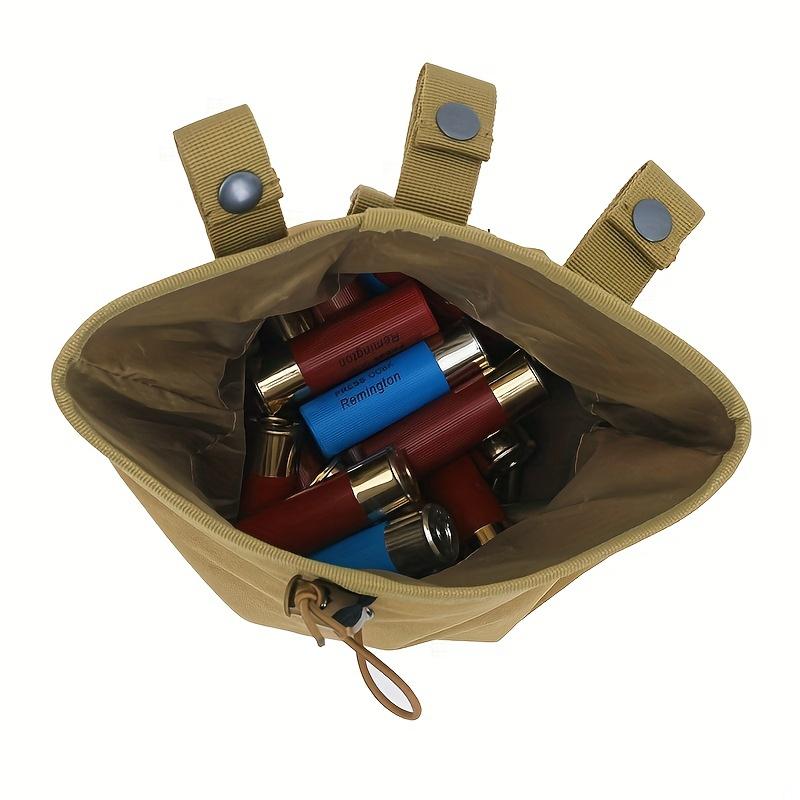 Tactical Molle Drawstring Magazine Dump Pouch Large Folding Recycling Bag Olster Bag Outdoor Ammo Storage Pack