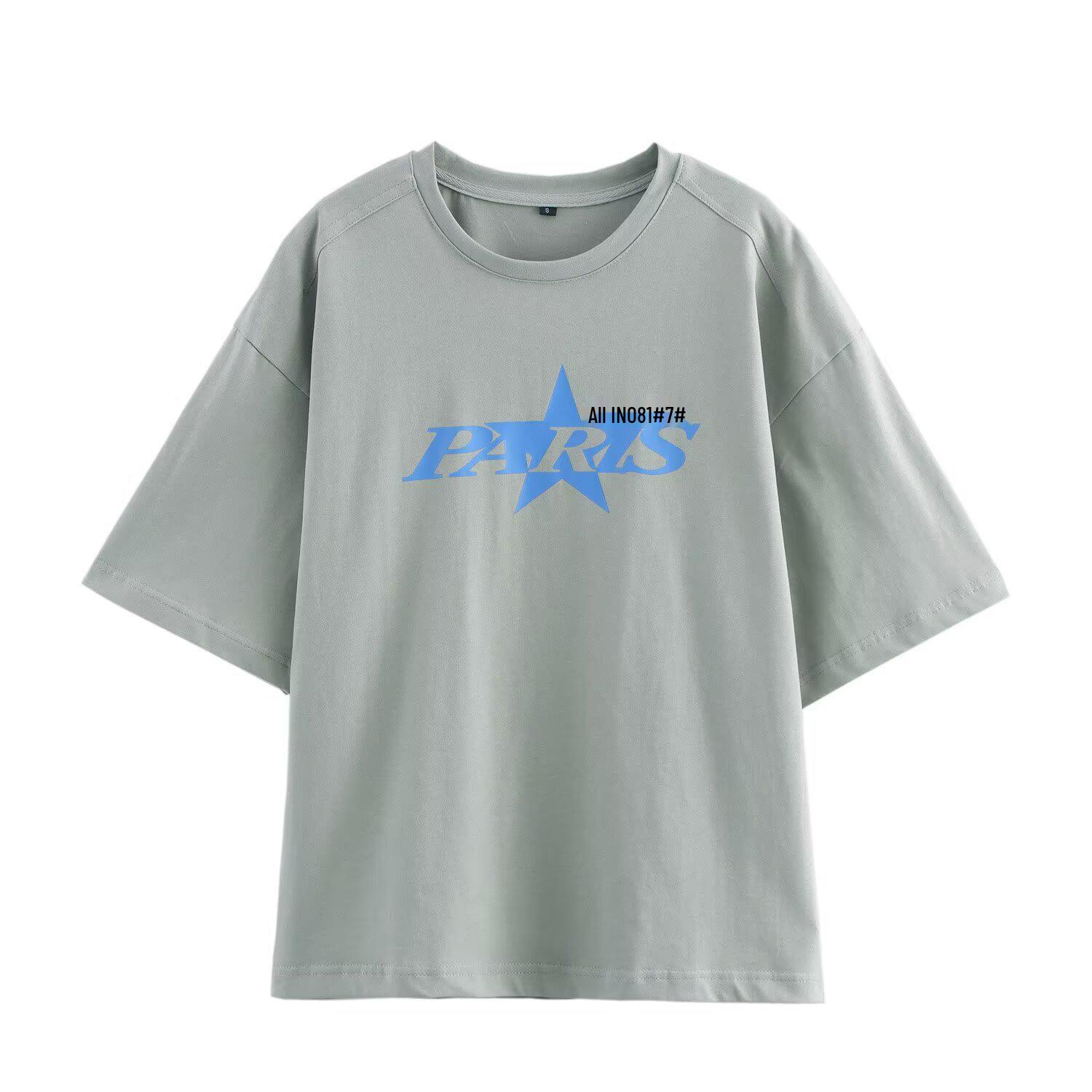 

Весна 2025 Женский комплект в европейском и американском стиле: футболка с принтом и длинные брюки Large