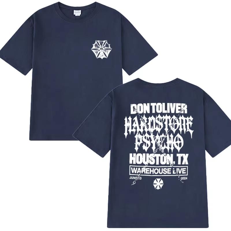 Don Toliver Hardstone Psycho 2025 Neues Album Grafik T-Shirt Herren Damen Übergroßes Vintage Kurzarm T-Shirt Unisex Baumwoll-Tops