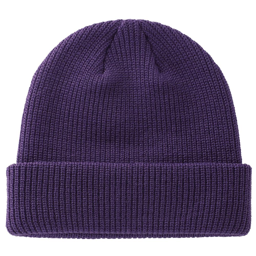 Purple color winter beanie caps manufacturer and supplier custom logo blank custom logo in stock beanies for sale