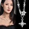 Simple And Small Rhinestone Star Flower Collarbone Chain Female Mini Exquisite High-End Cold Wind Necklace