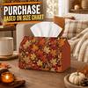 1pc Botanical Nature Tissue Box - Multi-functional Fall Napkin Dispenser, Two Sizes Available Made of Durable Polyester, Decorated with Maple Acorn Fl