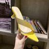 Summer Women Pointed  Pumps Sandals for Ladies Sexy Mules High Heels Slip-on Slippers Slides Shoes