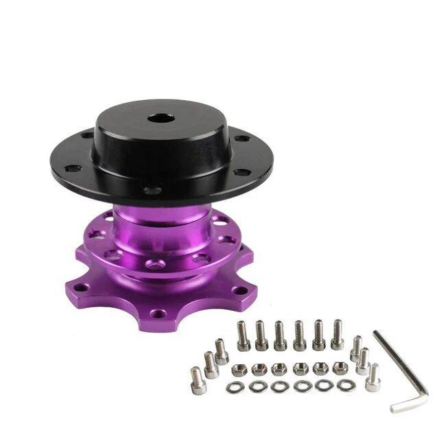 Universal Steering Wheel Quick Release Hub Boss Kit Wheel Hub Adapter For 6 Hole Steering Wheel Hub