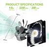 Solární odsávací ventilátor, elektrický ventilační ventilátor pro domácí mazlíčky, solární panel vhodný pro chlazení kurníků a skleníků