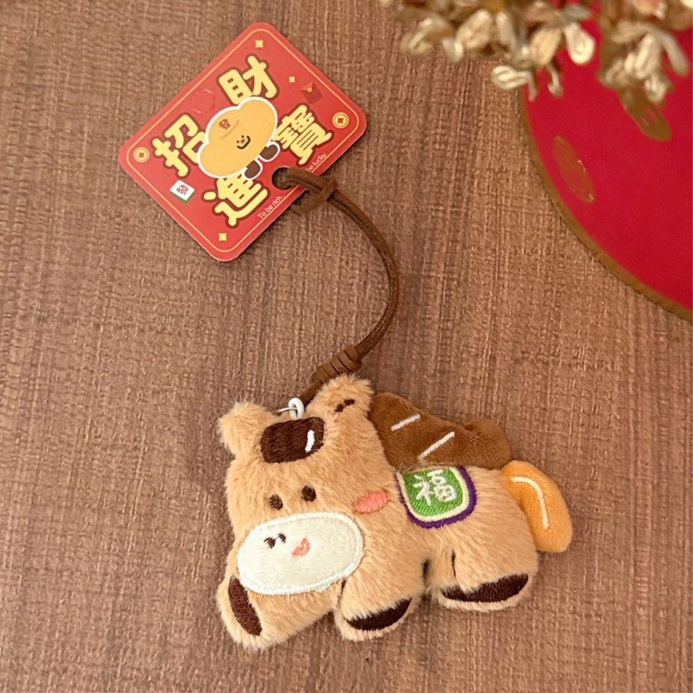 Cartoon Pony Dolls Good Luck Plush Horse Keychain Ins Horse Year Pendant  New Year Gift