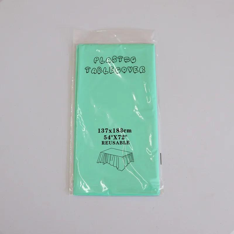 1 Stück Wiederverwendbare Tischdecken BPA-freier Kunststoff 54 x 72 Zoll Tischdecke für Partys Picknick Camping Outdoor Einweg