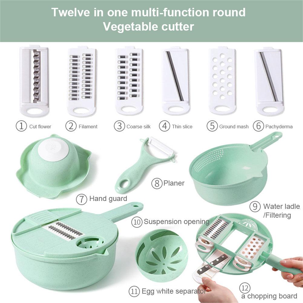 Multifunctional Vegetable Chopper Carrots Potatoes Manual Cut Shred Slicer Radish Rasp Kitchen Accessories Vegetable Cutter