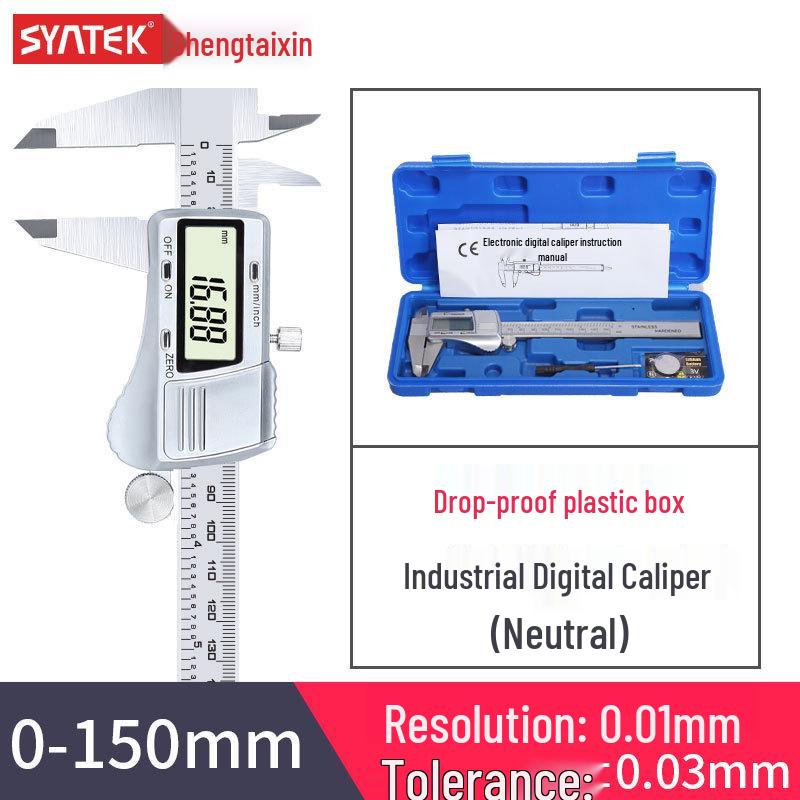 

SYNTEK High Precision Stainless Steel Digital Vernier Caliper 0-150/200/300mm