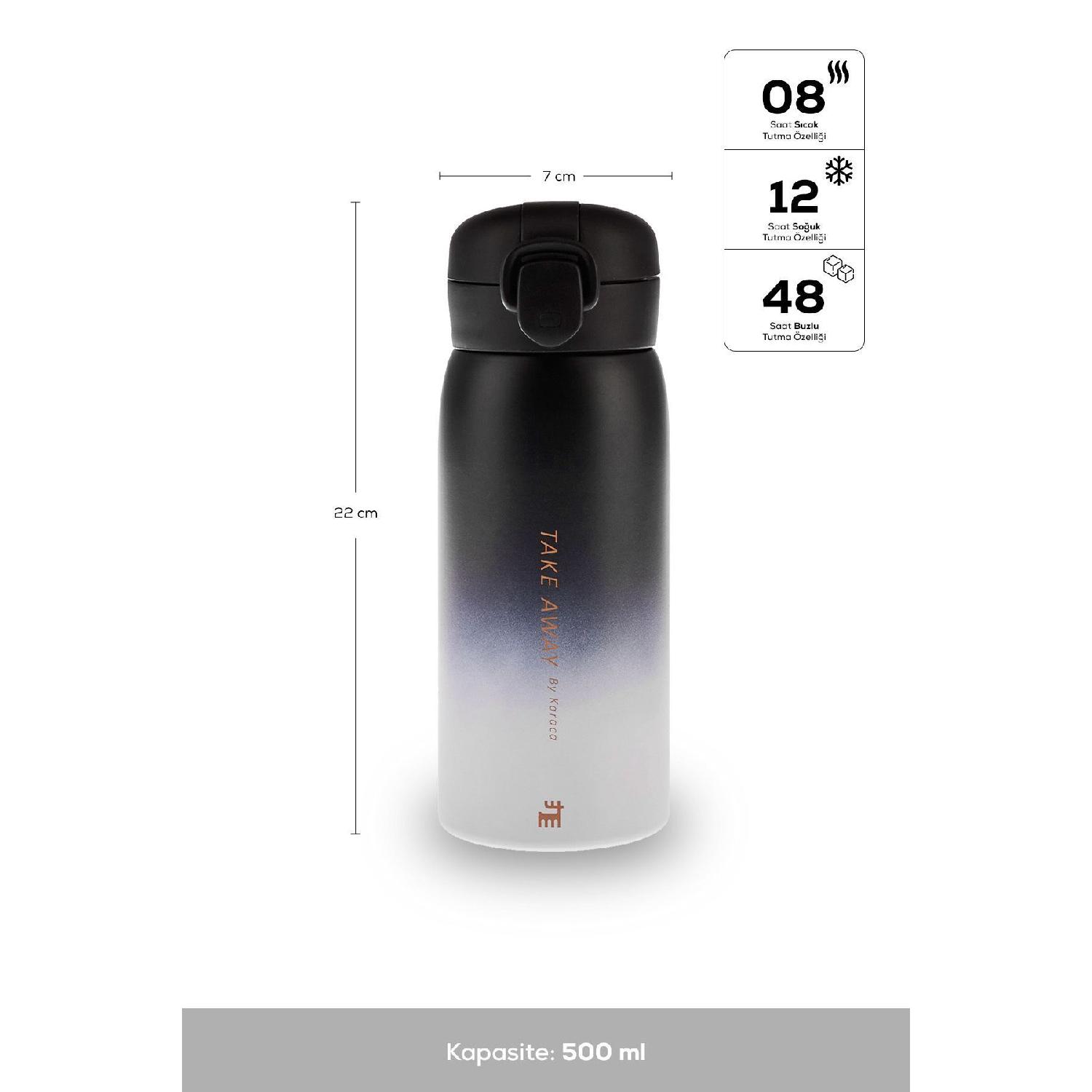 

Skyfall Steel Leakproof Thermos 500 Ml Black чорний