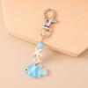 Cute Resin Starfish Gold Fish Keychain Women Girls Key Ring Pendants Handbag Decor DIY Kid's Jewelry Gifts