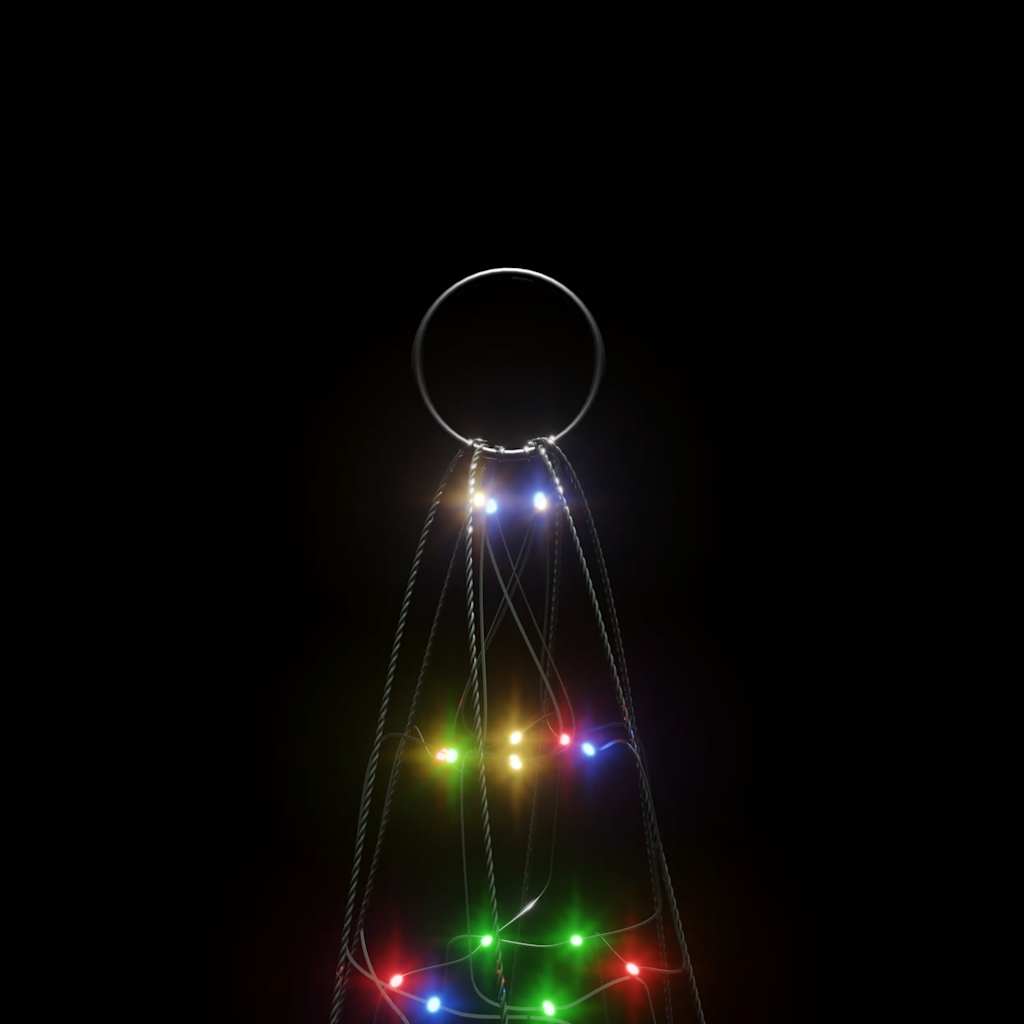 LED Christmas Tree 200 Multicolor LEDs 180 cm