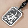 Necklace Pixiu Solid Domineering Men's Square Tag Pendant