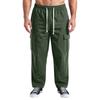 Men's Casual Versatile Retro Workwear Pants, Loose Straight Zipper Casual Pants