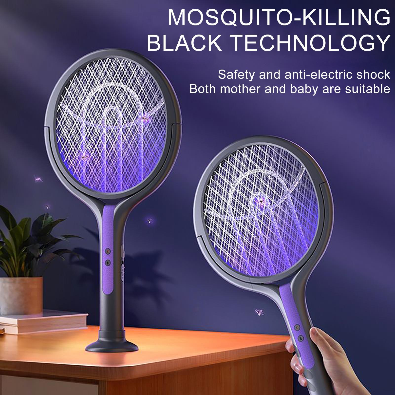 

Electric Fly Swatter Rechargeable Handheld Fly Zappers Electric Trapper Tool Indoor Outdoor for Camping Apartment Garden Picnic China Mainland