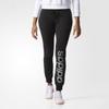 Adidas Logo Cuffed Fashion Casual Knitted Sports Pants Women Pants Black BK5469