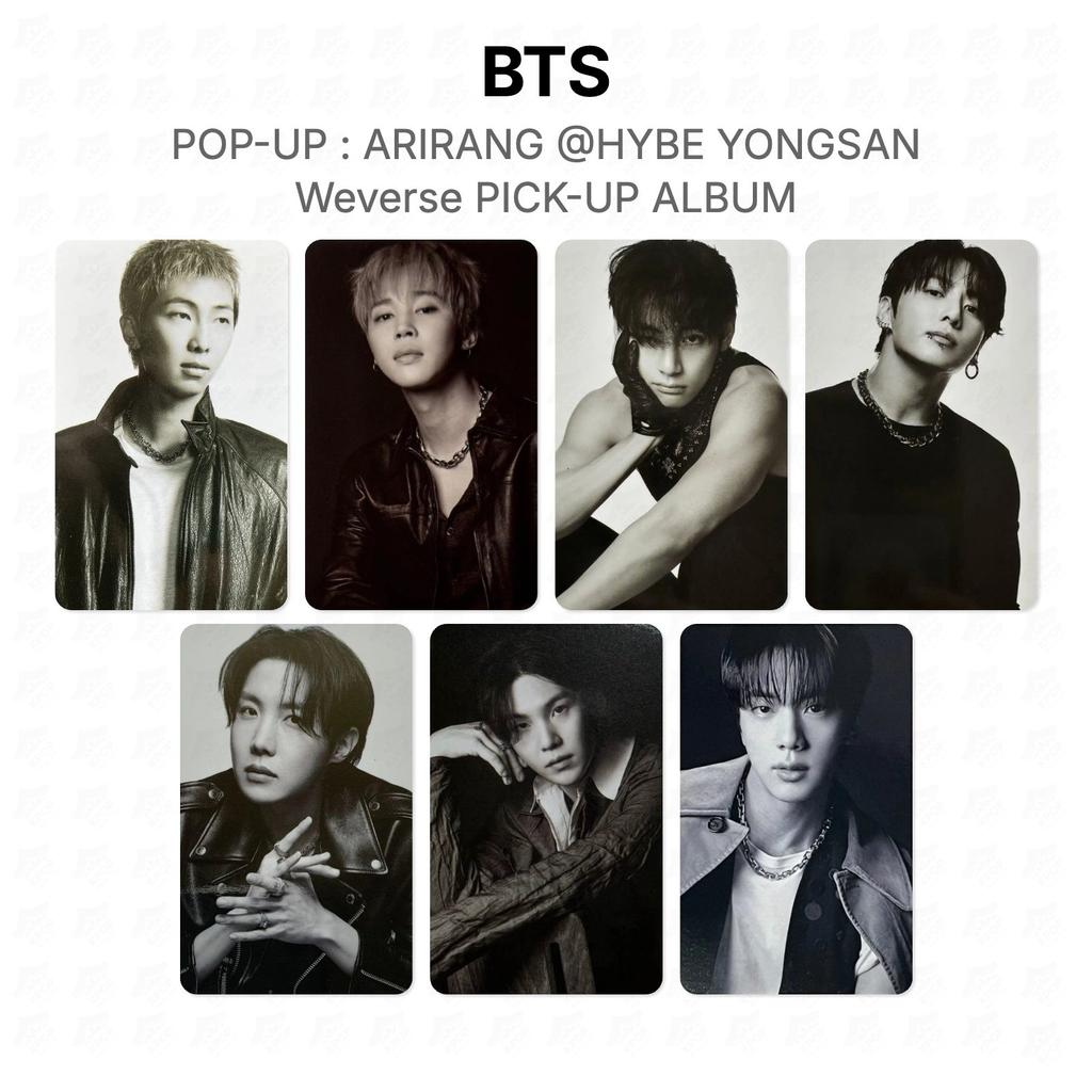 BTS AUFPOPPEN : ARIRANG @HYBE YONGSAN Weverse ABHOL-ALBUM Offizielle Fotokarte
