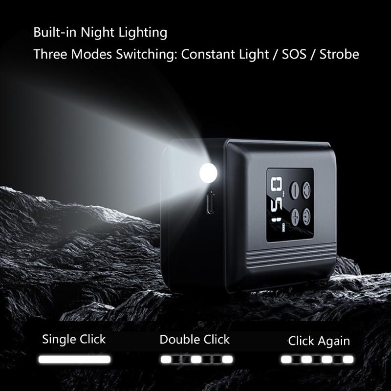 High Accuracy Bike Air Pumps Digital Display Compact Design Lightweight ABS Bike Tire Pumps Fast Inflation Device