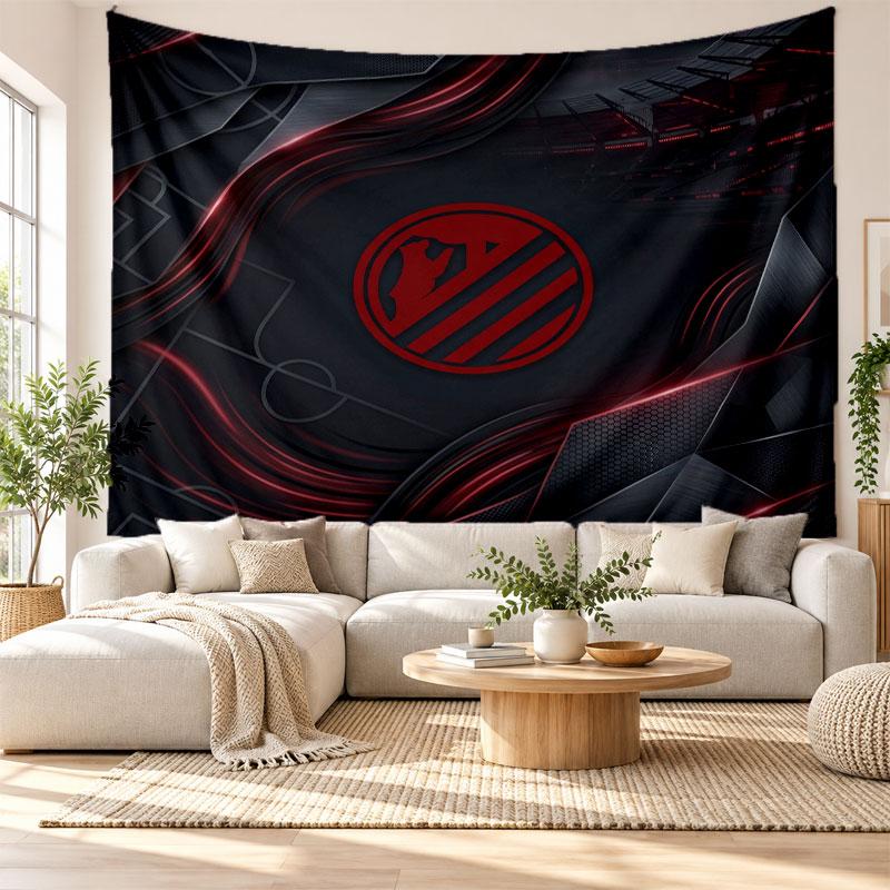 Atletico Madrid Wall Tapestry, Soft Fabric Wall Hanging, Decorative Backdrop For Bedroom Home Wall Art