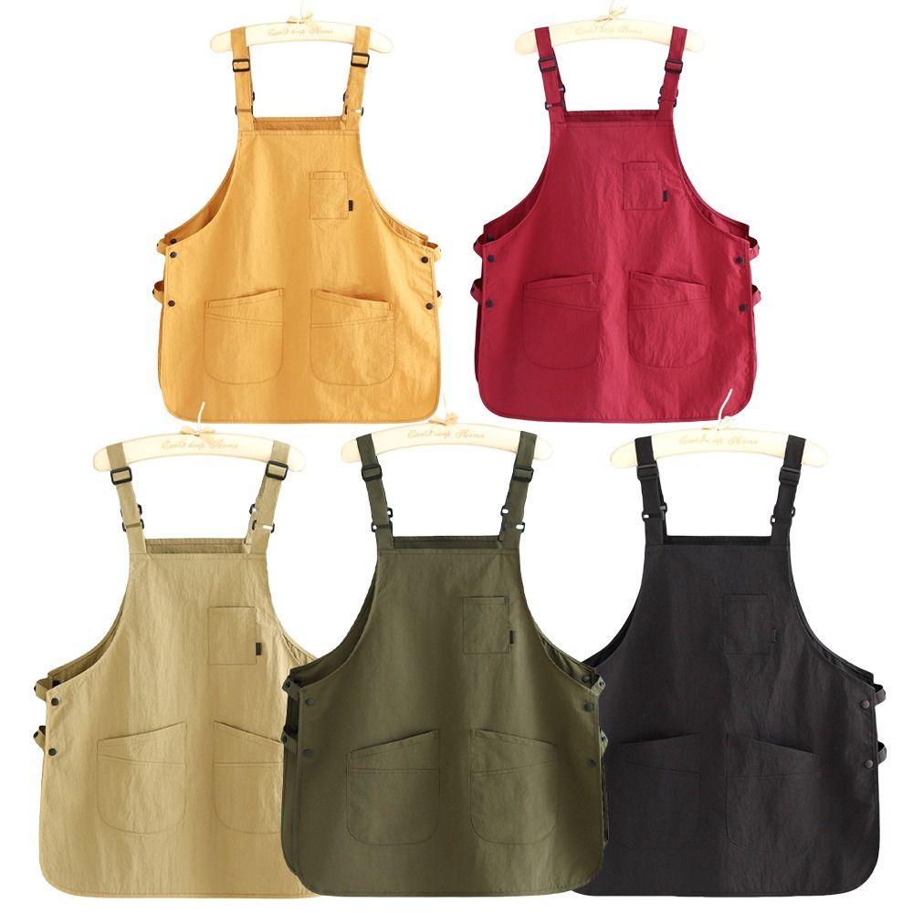 New Japanese Style Catering Workwear Apron Stain Resistant Household Painting Aprons Waterproof Work Clothes for Cafe Barber