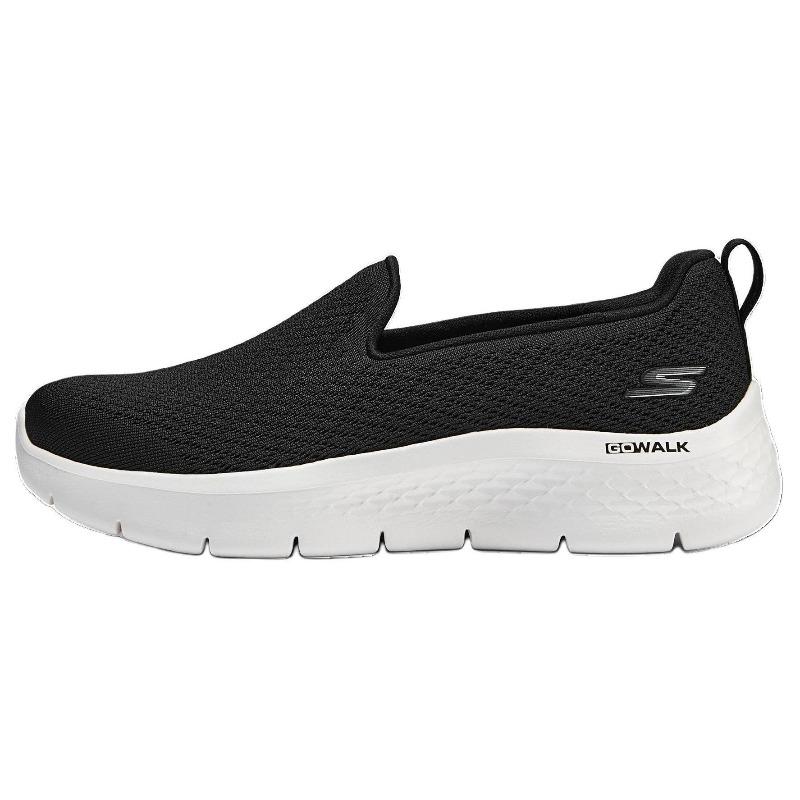 Skechers Women Black Low Top Casual Shoes Fabric Mesh Cushioned Durable Supportive 124819-BKW 37