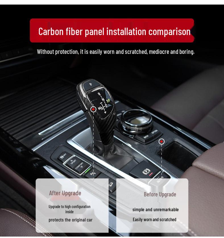 BMW X5/X6 F15/F16 Carbon Fiber Interior & Exterior Modification Center Console Gear & Vent Decoration Sticker