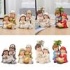 Elegant Nativity Scene Figurines Set for Christmas Home Decoration On Tables and Fireplaces Ornament