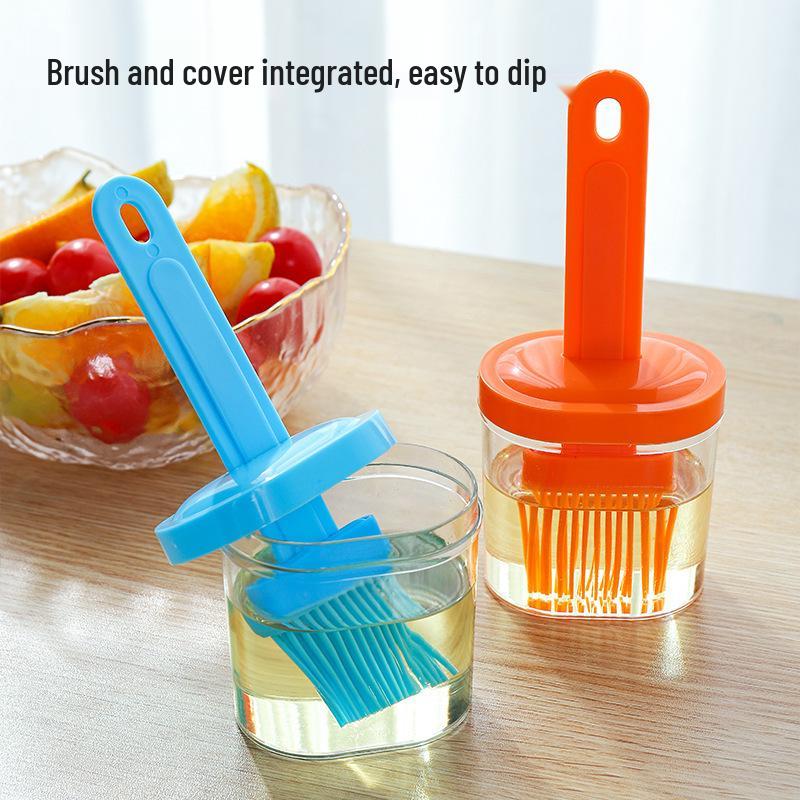 High-Temperature Resistant Kitchen Oil Brush & Bottle Combo for Baking and BBQ