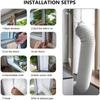 Universal Window Seal for Portable Air Conditioner Tilting Sloping Windows Easy To Install Mobile Air Conditioner Cloth