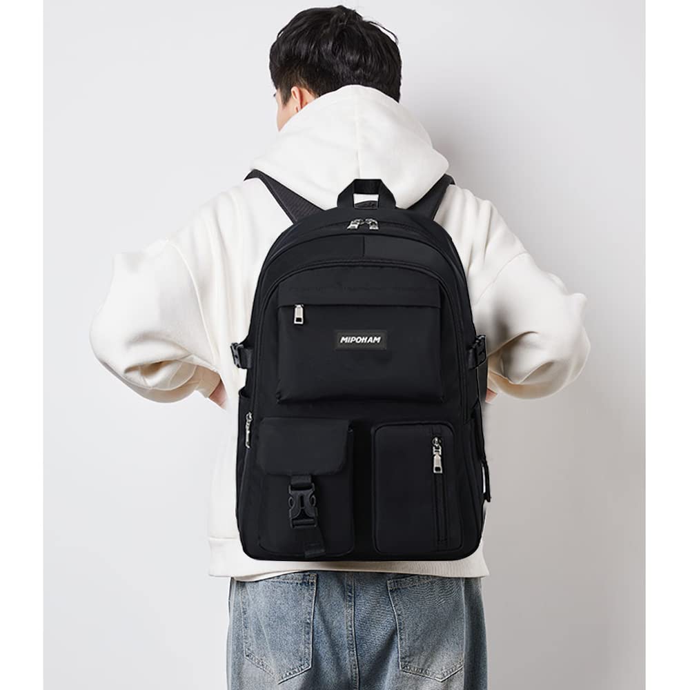 Backpack for and 14 Large Suitable for High School Fits Perfect for and Travel NEW [MIPOHAM] Women, Men, Girls 2-Layer Design, Pockets, Capacity,