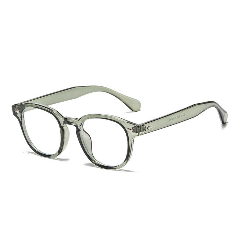 Japanese & Korean Retro Prescription Eyeglass Frames for Men & Women - Trendy Literary Style with Plain or Custom Lenses